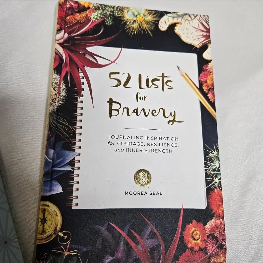 NEW The Book Of Me and 52 Lists For Bravery self‎ help journaling books DIY
